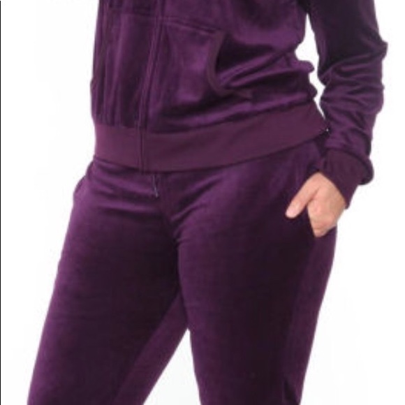 Mark White PLUS 3X Sweatsuit NAVY VELOUR SET - Picture 2 of 6